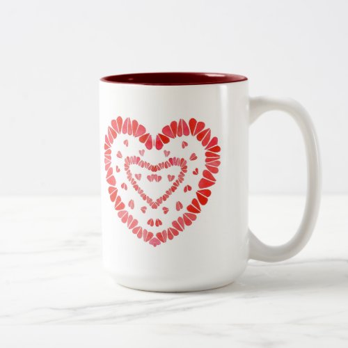 SWEET HEARTS Tall Maroon Two_Tone Mug