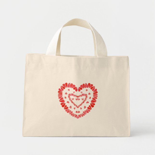 SWEET HEARTS Tiny Tote Bag  (Front)