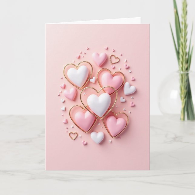 Sweet Hearts Valentine Love Card (Front)