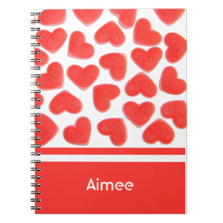 Sweet Hearts 'Your Name' notebook