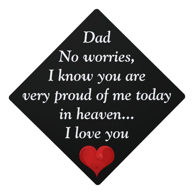 Sweet Heavenly Father Orphan Child Love Graduation Cap Topper (Front)