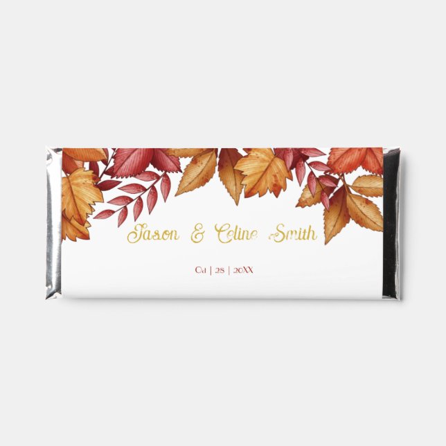 Sweet Hershey's Chocolate Bar Autumn Bridal Shower (Front)