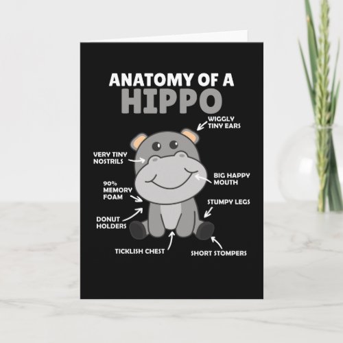 Sweet Hippo Statement Anatomy Of a Hippo Card