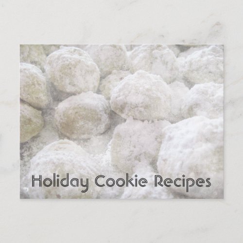 Sweet Holiday Cookie Recipe White Powdered