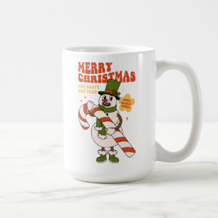 Sweet Holiday Wishes - A Candy Cane Christmas Coffee Mug