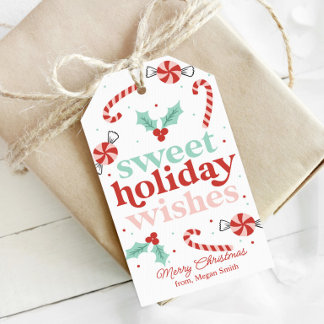 Sweet Holiday Wishes Christmas Gift Tag