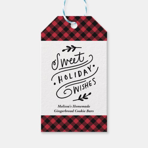Sweet Holiday Wishes Gift Tag