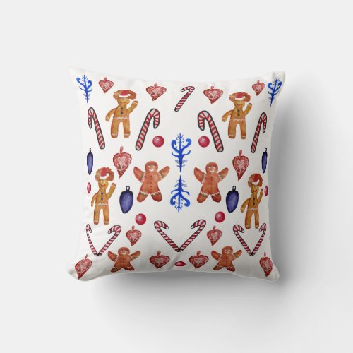 Sweet Holidays Throw Pillow