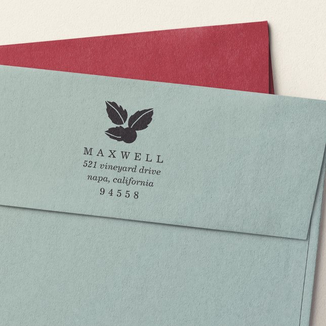 Sweet Holly Christmas Return Address Stamp (Creator Uploaded)