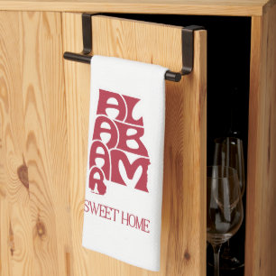 Sweet Home Alabama Crimson Kitchen Towel