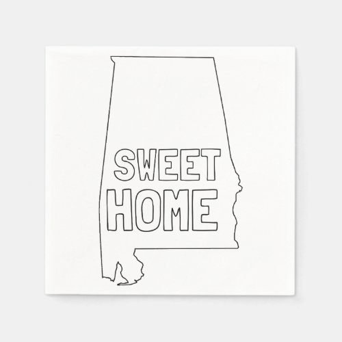 Sweet Home Alabama Paper Napkins