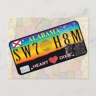 Sweet Home Alabama Postcard (Map Series)