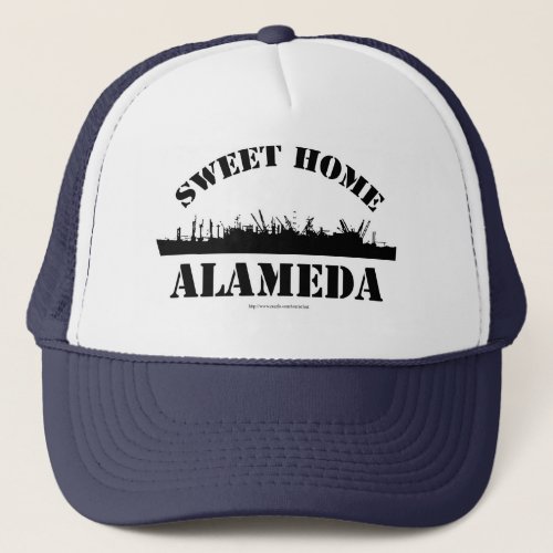 Sweet Home Alameda Funny Battleship Logo Trucker Hat