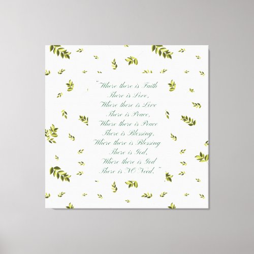 Sweet Home Blessing Design Canvas Print