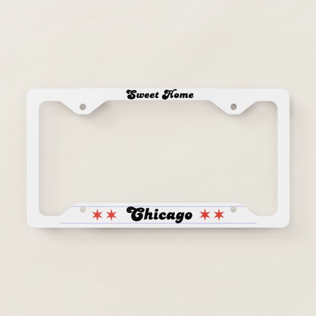 Sweet Home Chicago License Plate Frame (Front)