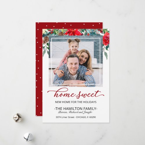 Sweet Home Christmas Moving Announcement Photo