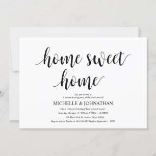 Sweet home Housewarming party invitation cards