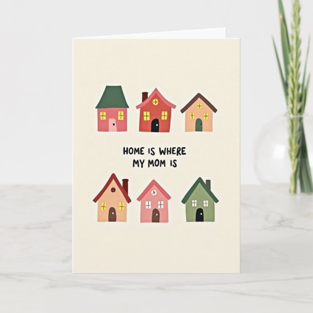 Sweet Home Mom Illustration Card (Front)