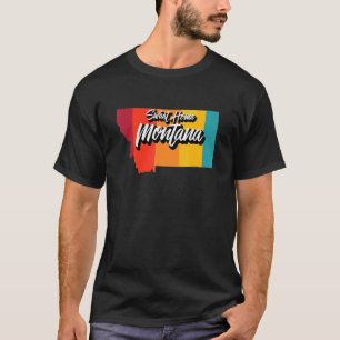 Sweet Home Montana Retro 70s Montana Vintage State T-Shirt
