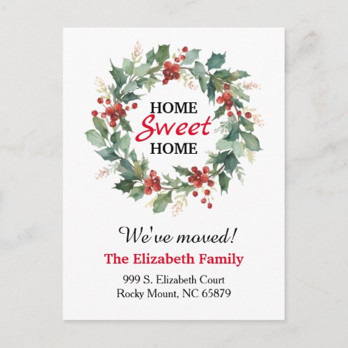 Sweet Home New Address Moving Announcement Postcard