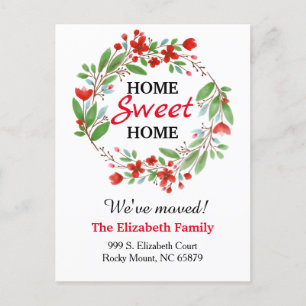 Sweet Home New Address Moving Announcement Postcard