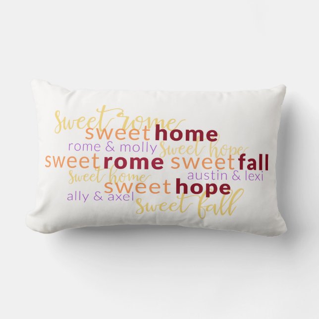 Sweet Home pillow (Front)