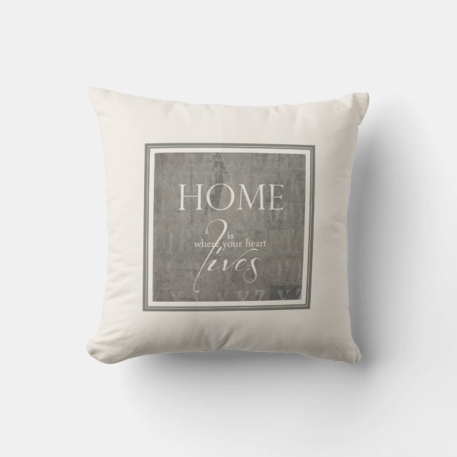 sweet home throw pillow (Front)