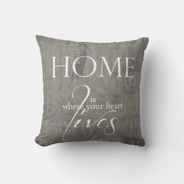 sweet home throw pillow (Front)