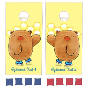 Sweet Honey Bear Cornhole Set
