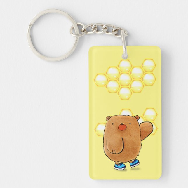Sweet Honey Bear Keychain (Front)