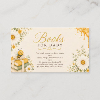 Sweet Honey Bee Baby Books for Baby Enclosure Card