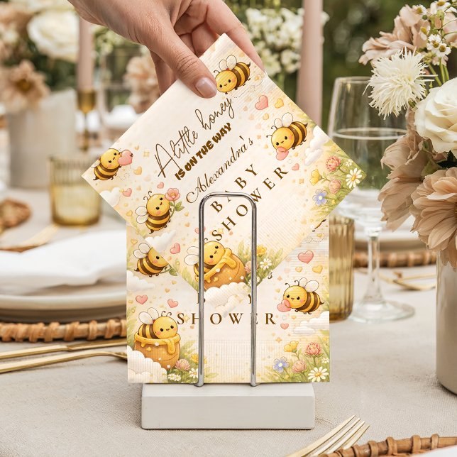 Sweet Honey Bee Baby Shower Baby Shower Napkins (Creator Uploaded)