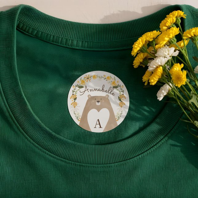 Sweet Honey Bee & Bear Watercolor Wildflower Labels (Sweet Honey Bee & Bear Watercolor Wildflower Labels)