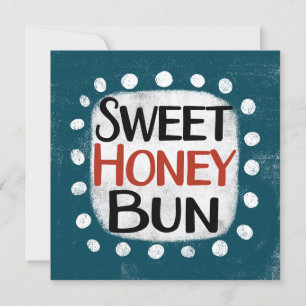 Sweet Honey Bun Greeting Card