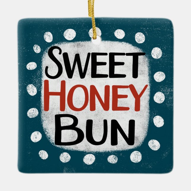Sweet Honey Bun Ornament (Front)
