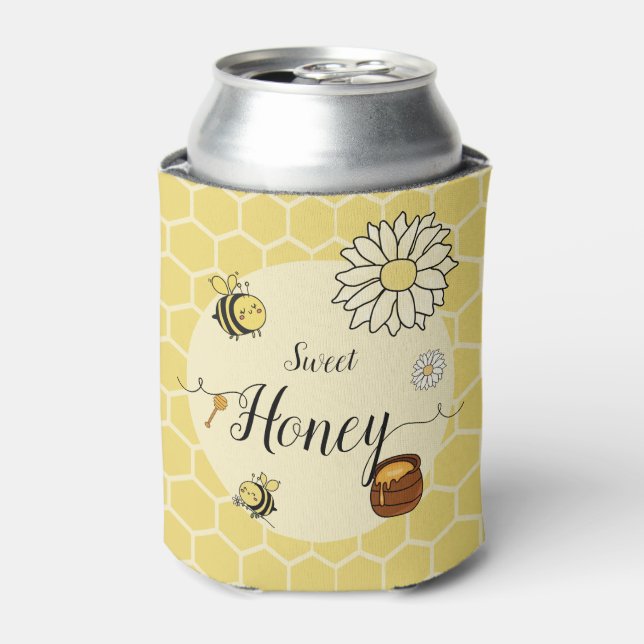 Sweet Honey Cute Little Bee Cooler (Can Front)