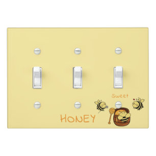 Sweet Honey Cute Little Honeybee Light Switch Cover