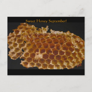 Sweet Honey September! Postcard