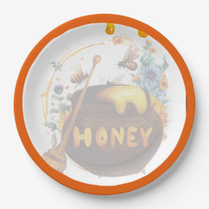 Sweet Honeybee Baby Shower  Paper Plates