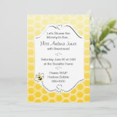 Sweet Honeycomb Invitation (Standing Front)