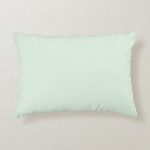 Sweet Honeydew Melon Solid Color Accent Pillow