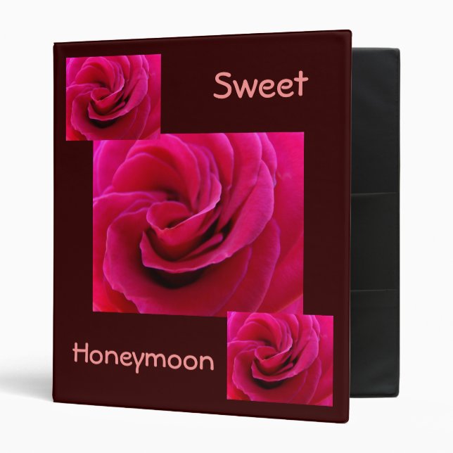 Sweet Honeymoon binder Photo Album Pink Rose (Front/Inside)