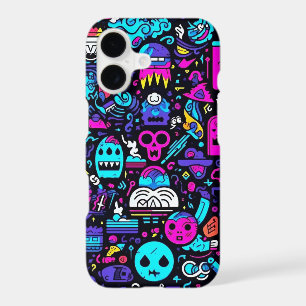 Sweet Horror Graffiti Characters iPhone 17 Case