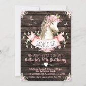 Sweet Horse Birthday Party Invitation (Front)