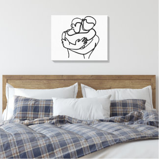 Sweet Hug Embrace Canvas Print