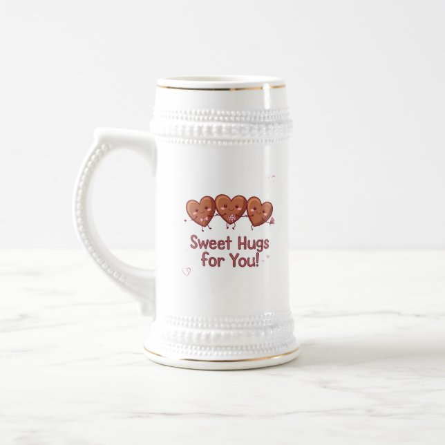 Sweet Hugs for You – Cute Valentine’s Day Mug (Left)