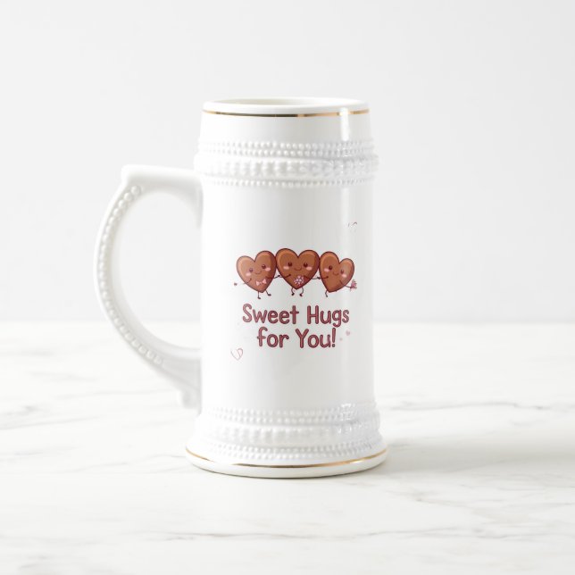 Sweet Hugs for You – Cute Valentine’s Day Mug (Left)
