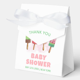 Sweet Ice Cream Popcicle Baby Shower  Favor Boxes