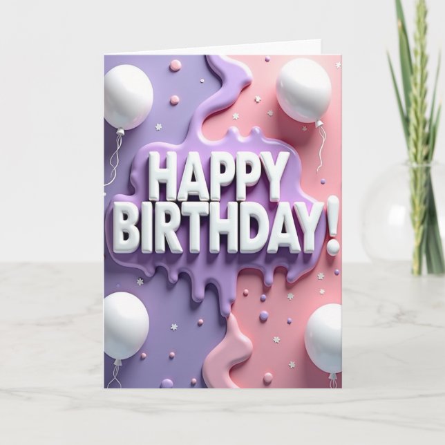 Sweet Icing Birthday Card (Front)
