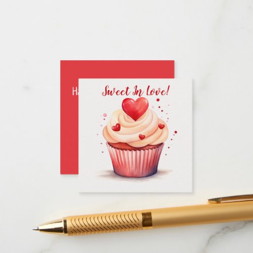 Sweet In Love Cupcake Valentines Day Card